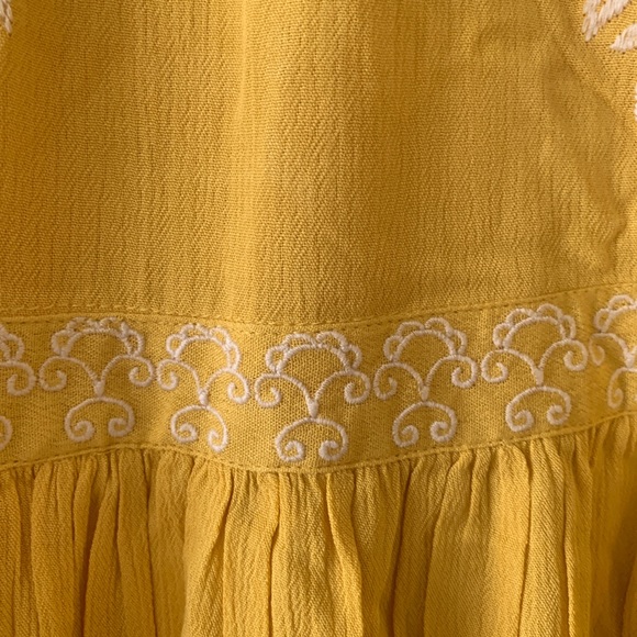 NY & COMPANY GOLD DUST / YELLOW EMBROIDERED MAXI DRESS . SIZE LARGE - Picture 10 of 17